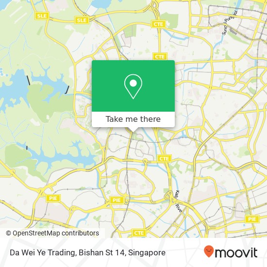 Da Wei Ye Trading, Bishan St 14 map