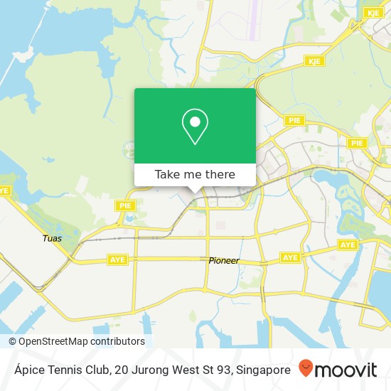 Ápice Tennis Club, 20 Jurong West St 93 map