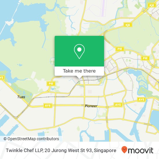 Twinkle Chef LLP, 20 Jurong West St 93地图