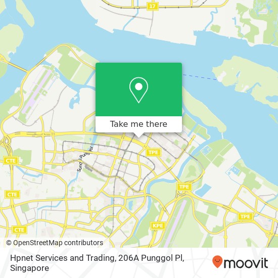 Hpnet Services and Trading, 206A Punggol Pl地图