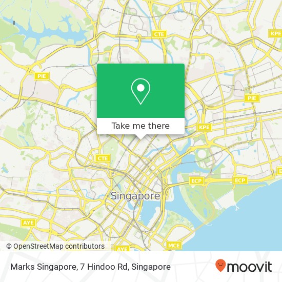 Marks Singapore, 7 Hindoo Rd地图