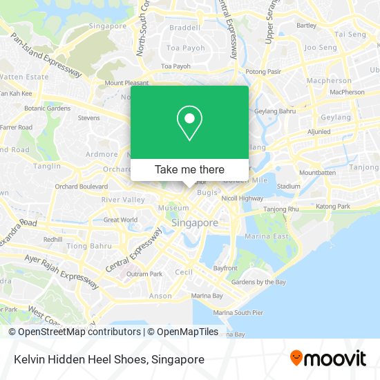 Kelvin Hidden Heel Shoes map