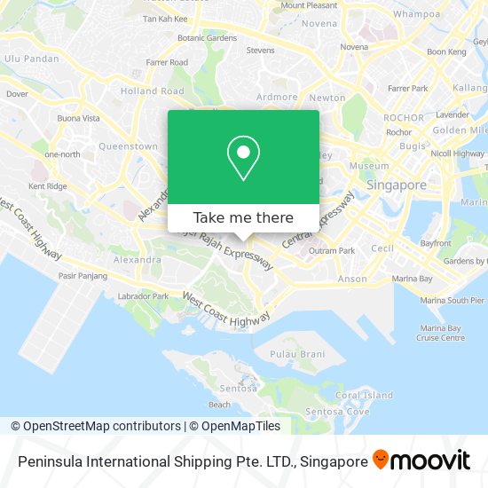 Peninsula International Shipping Pte. LTD. map