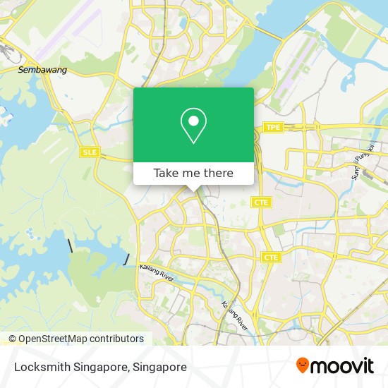 Locksmith Singapore map