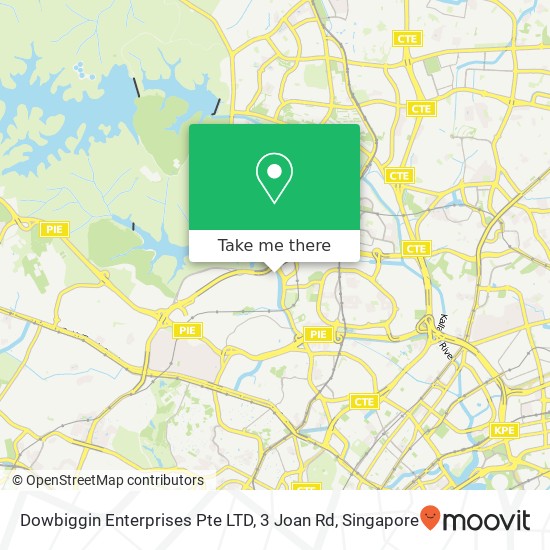 Dowbiggin Enterprises Pte LTD, 3 Joan Rd map