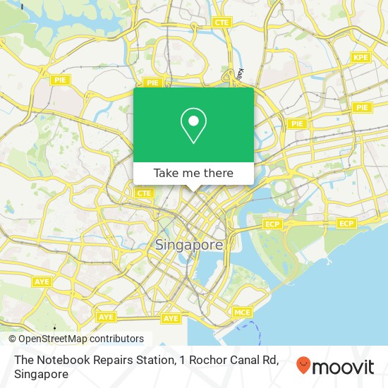 The Notebook Repairs Station, 1 Rochor Canal Rd map