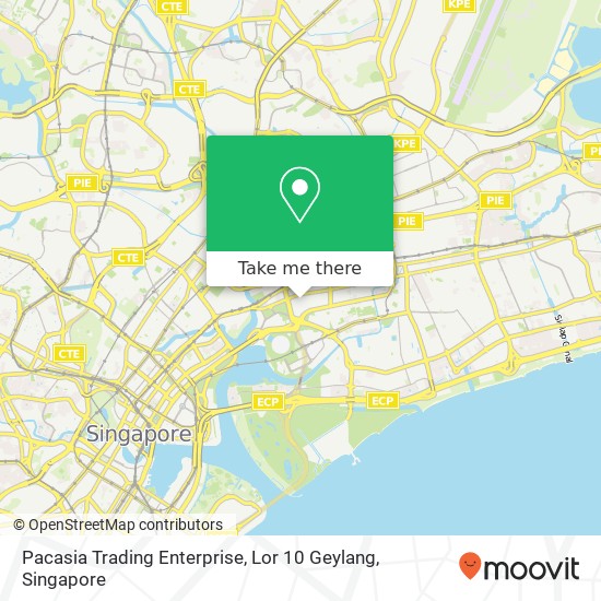 Pacasia Trading Enterprise, Lor 10 Geylang map