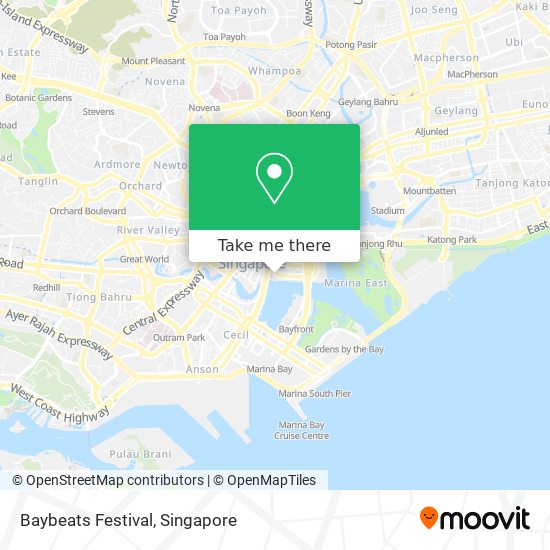 Baybeats Festival map