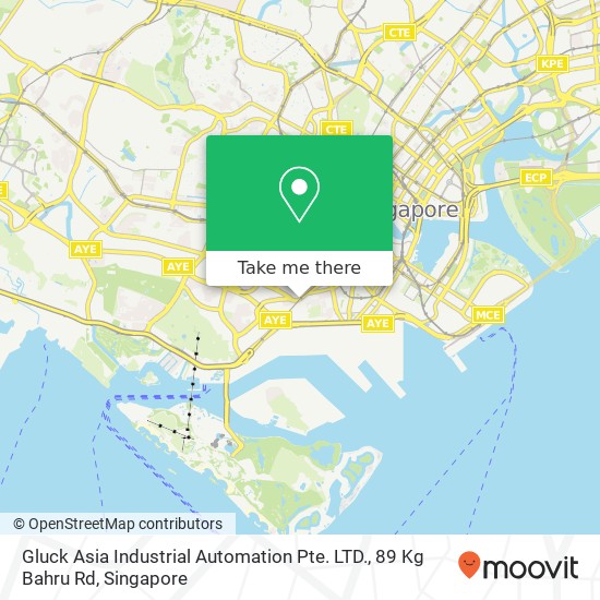 Gluck Asia Industrial Automation Pte. LTD., 89 Kg Bahru Rd地图