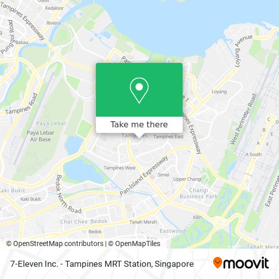 7-Eleven Inc. - Tampines MRT Station地图