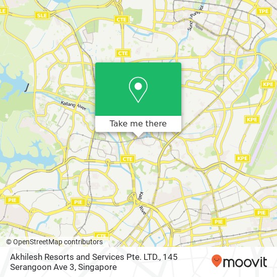 Akhilesh Resorts and Services Pte. LTD., 145 Serangoon Ave 3地图
