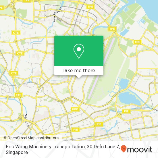 Eric Wong Machinery Transportation, 30 Defu Lane 7 map