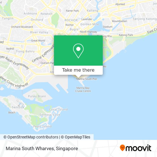 Marina South Wharves map