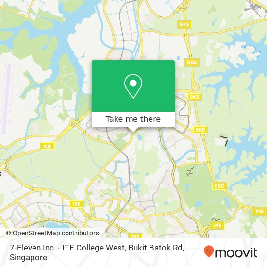 7-Eleven Inc. - ITE College West, Bukit Batok Rd地图
