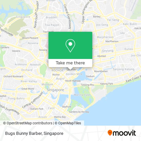 Bugs Bunny Barber map