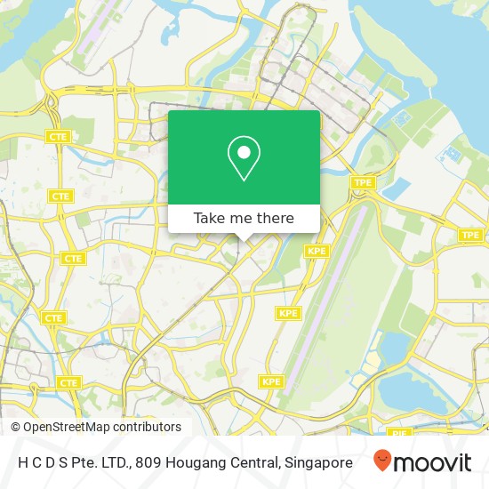 H C D S Pte. LTD., 809 Hougang Central地图