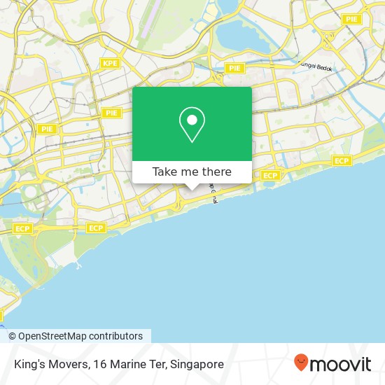 King's Movers, 16 Marine Ter map