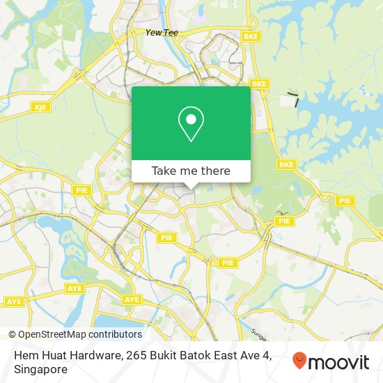 Hem Huat Hardware, 265 Bukit Batok East Ave 4 map