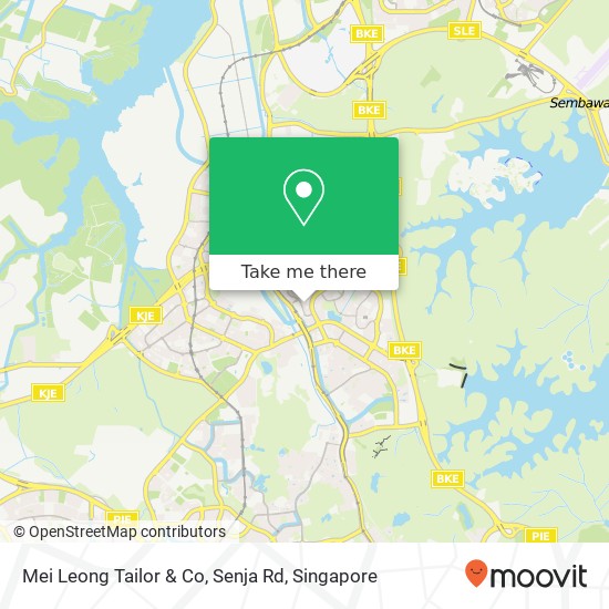 Mei Leong Tailor & Co, Senja Rd地图