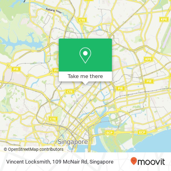 Vincent Locksmith, 109 McNair Rd map