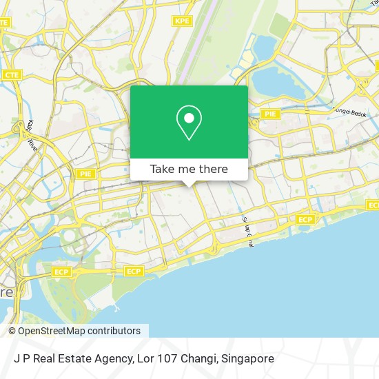 J P Real Estate Agency, Lor 107 Changi map
