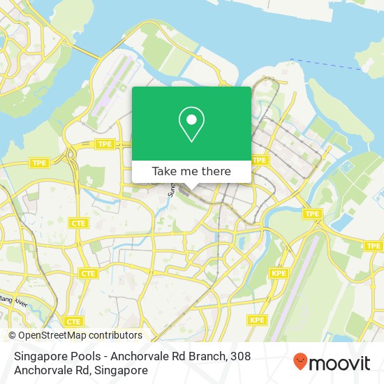 Singapore Pools - Anchorvale Rd Branch, 308 Anchorvale Rd地图