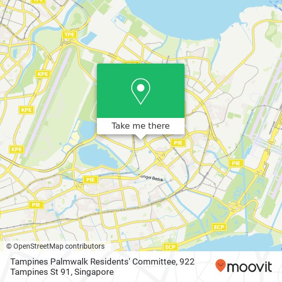 Tampines Palmwalk Residents' Committee, 922 Tampines St 91地图