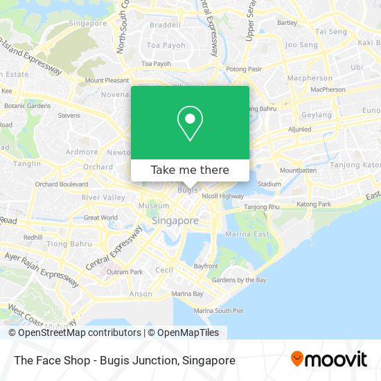 The Face Shop - Bugis Junction map