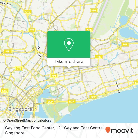 Geylang East Food Center, 121 Geylang East Central map