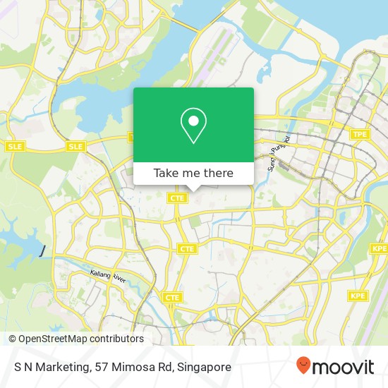 S N Marketing, 57 Mimosa Rd map