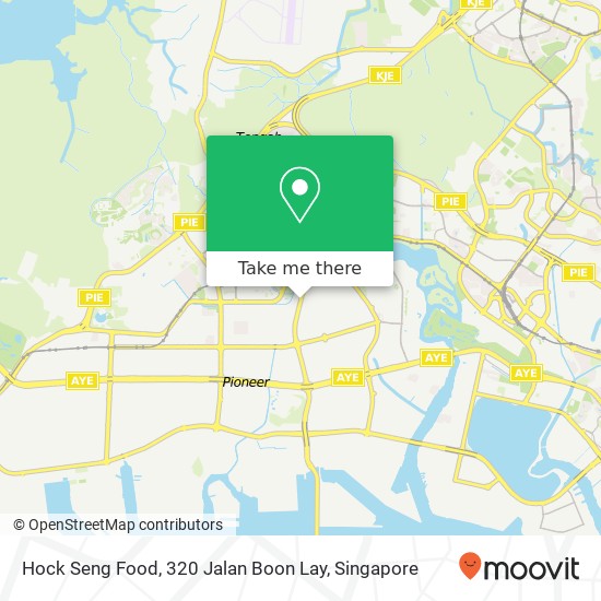 Hock Seng Food, 320 Jalan Boon Lay地图