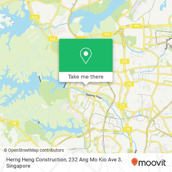 Herng Heng Construction, 232 Ang Mo Kio Ave 3地图