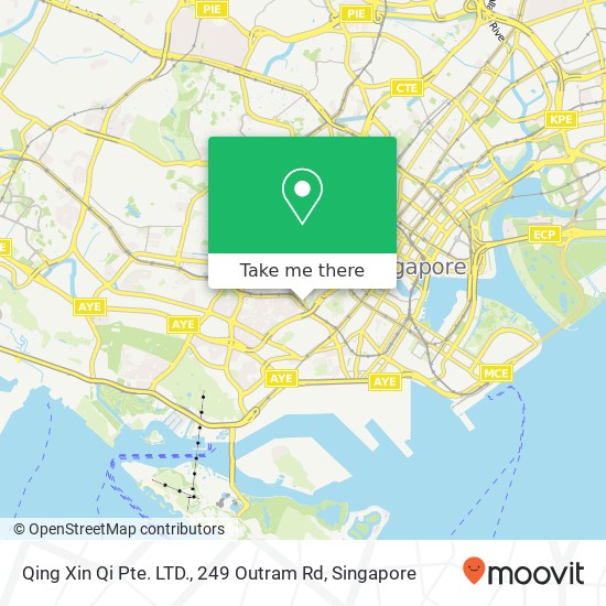 Qing Xin Qi Pte. LTD., 249 Outram Rd地图