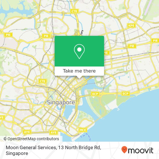 Moon General Services, 13 North Bridge Rd map