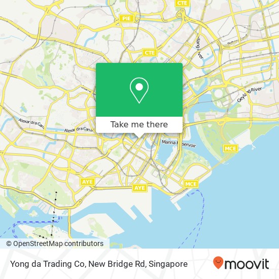 Yong da Trading Co, New Bridge Rd map