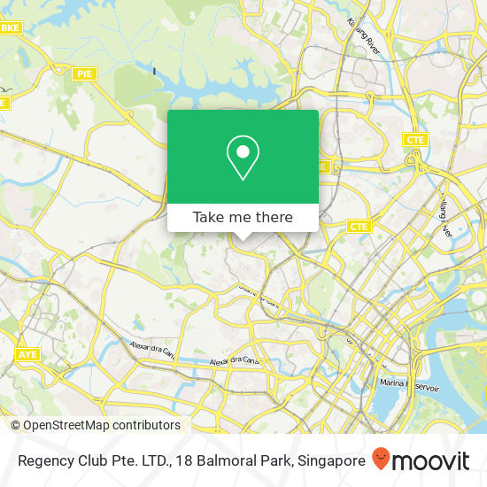 Regency Club Pte. LTD., 18 Balmoral Park map