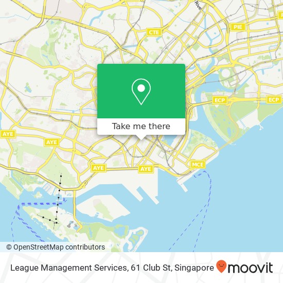 League Management Services, 61 Club St map
