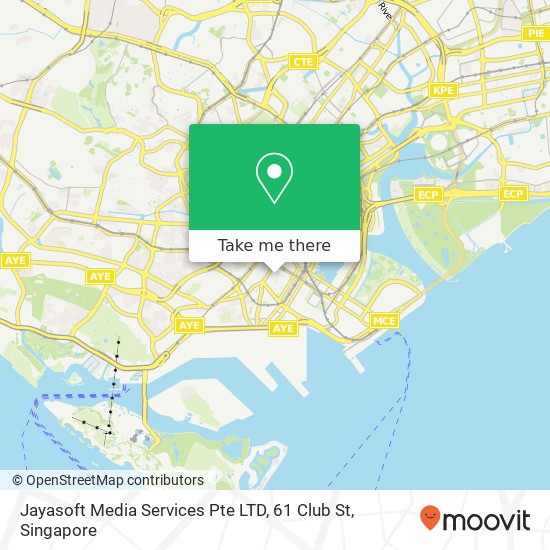 Jayasoft Media Services Pte LTD, 61 Club St地图