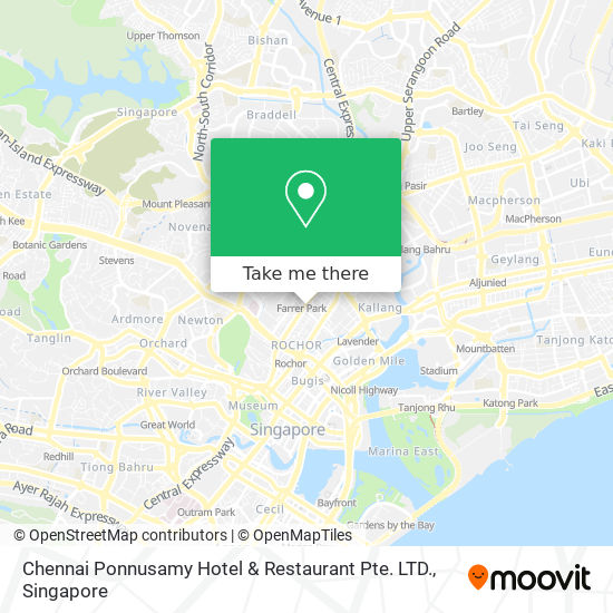 Chennai Ponnusamy Hotel & Restaurant Pte. LTD. map