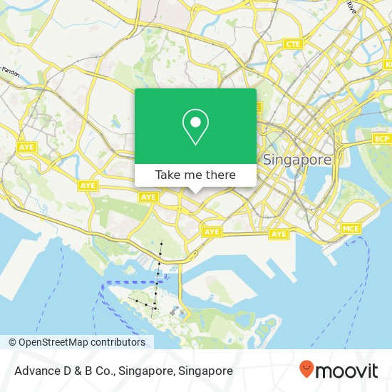 Advance D & B Co., Singapore map