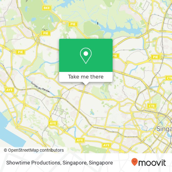 Showtime Productions, Singapore map