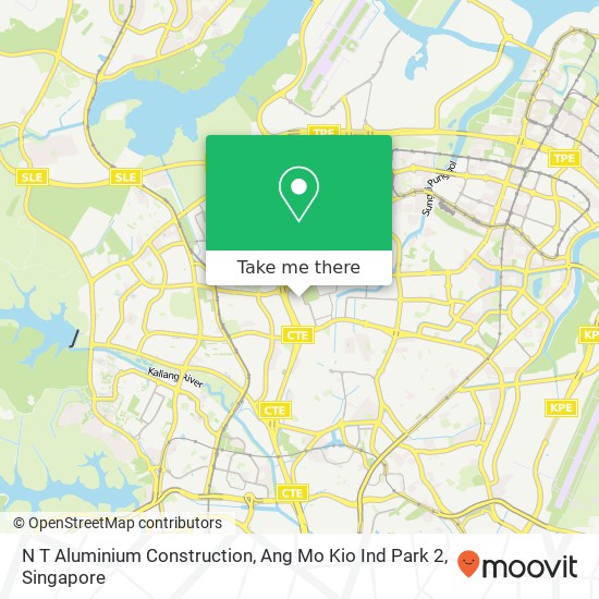 N T Aluminium Construction, Ang Mo Kio Ind Park 2 map