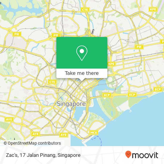 Zac's, 17 Jalan Pinang map