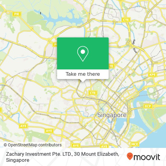 Zachary Investment Pte. LTD., 30 Mount Elizabeth地图