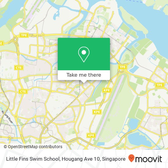 Little Fins Swim School, Hougang Ave 10 map