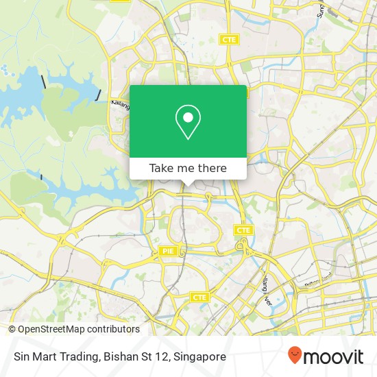 Sin Mart Trading, Bishan St 12 map