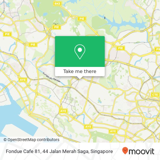 Fondue Cafe 81, 44 Jalan Merah Saga map