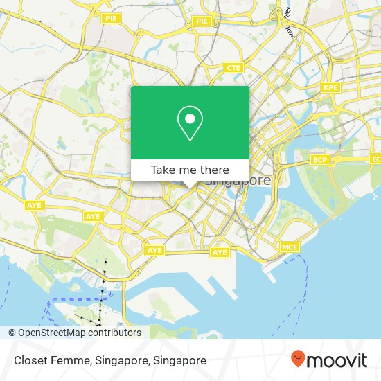 Closet Femme, Singapore map