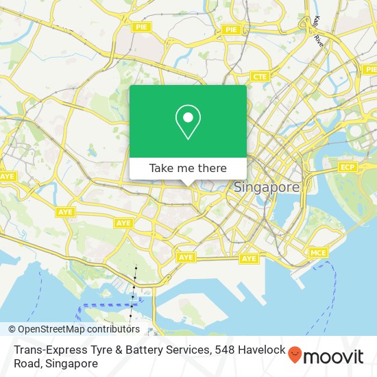 Trans-Express Tyre & Battery Services, 548 Havelock Road地图