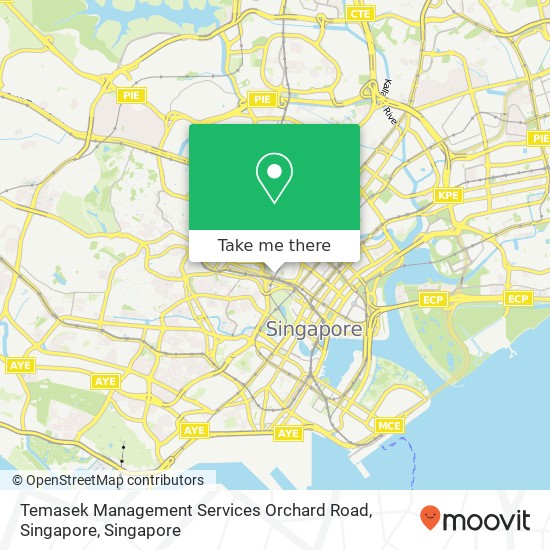 Temasek Management Services Orchard Road, Singapore map